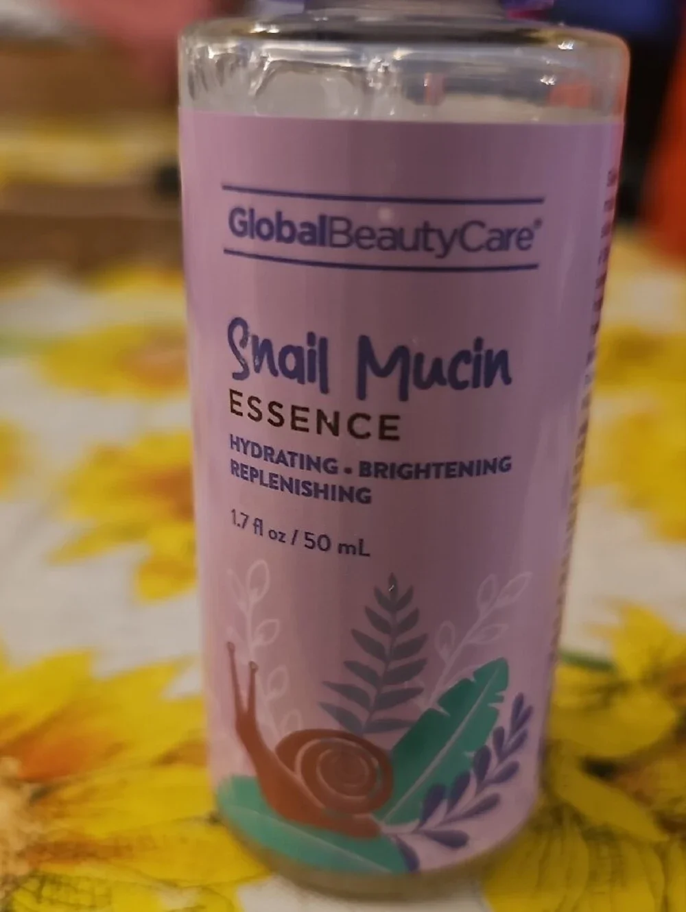 GlobalBeautyCare Snail Mucin Essence - Hydrating Brightening Serum (Purple)
